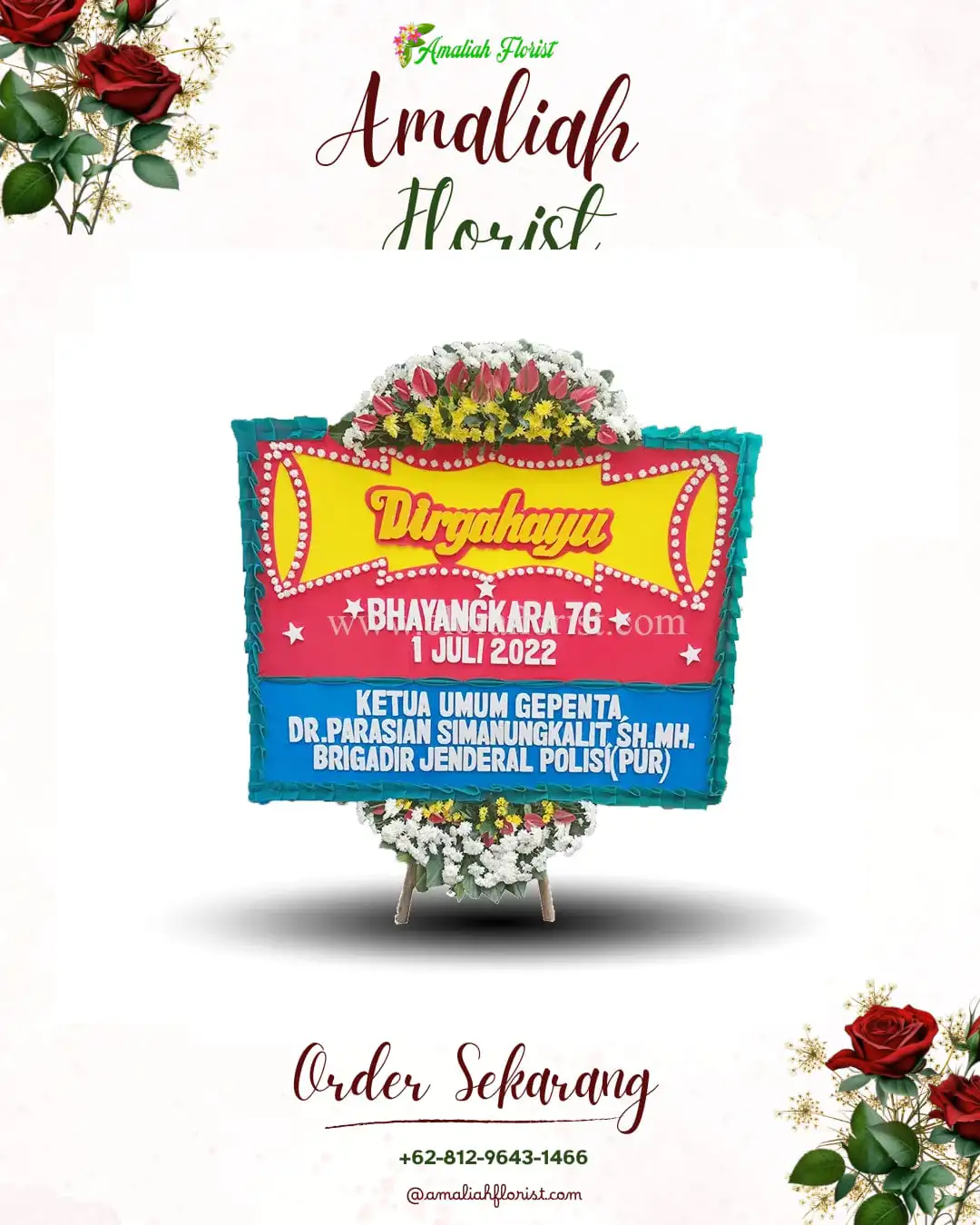 Papan Bunga HUT Ulang Tahun Sugihwaras